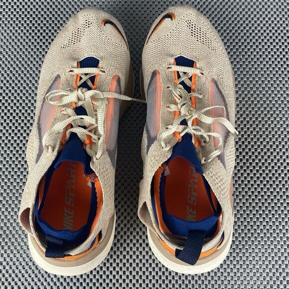Nike Spark Flyknit Sneakers Mens 9.5 Tan Logo Low Top Lace Up DD1901-200 - Picture 7 of 10
